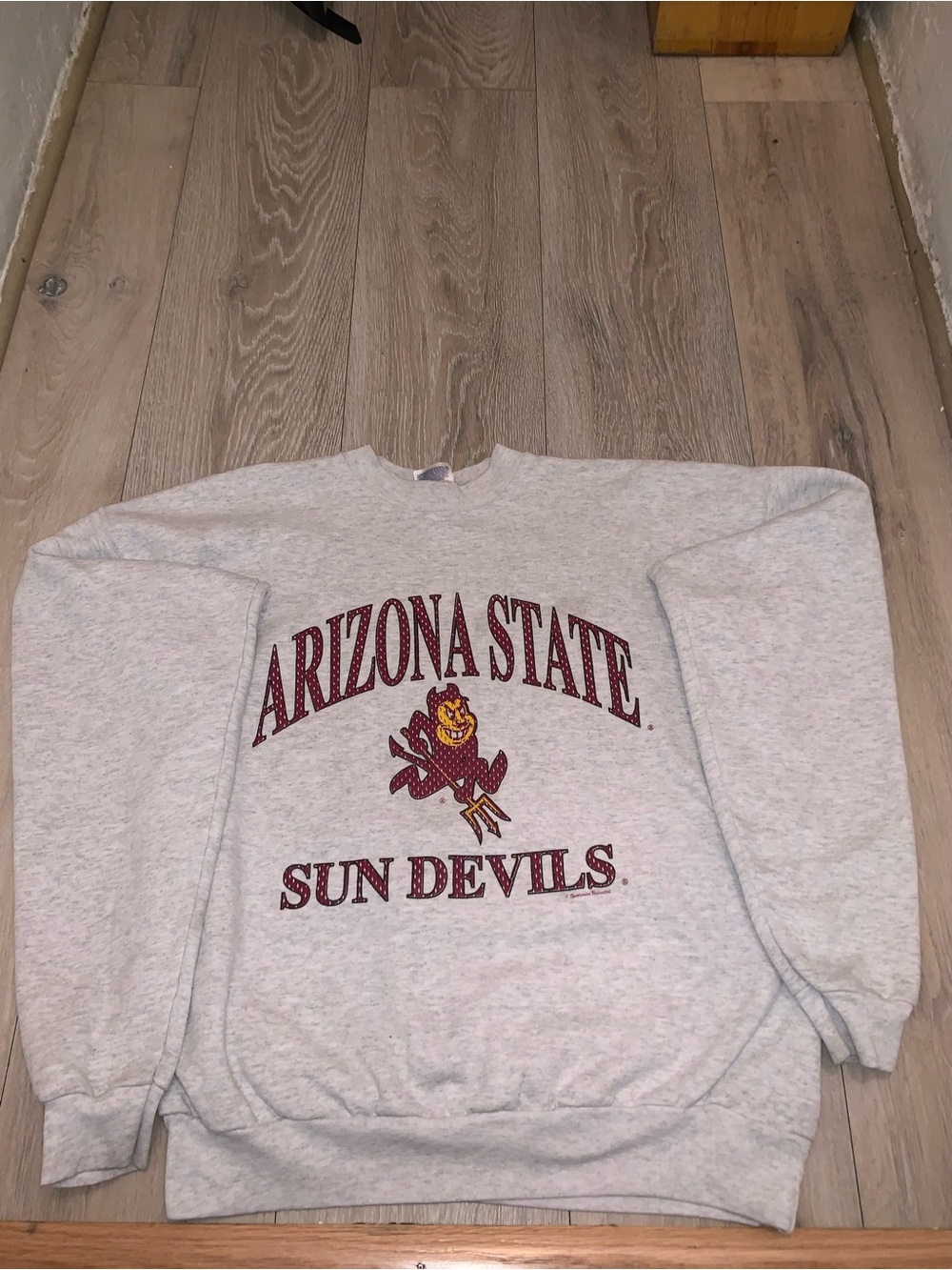 Vintage Arizona State Sun Devils Grey Crewneck Sweatshirt Size: XLarge